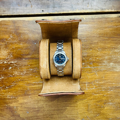 Chestnut Woven Leather Watch Case