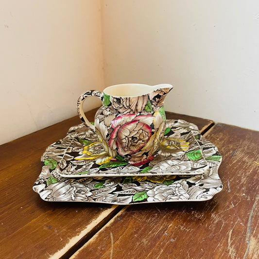 Myott Son & Co. Bermuda Brown Set- Vintage