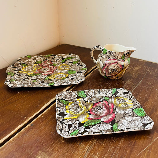 Myott Son & Co. Bermuda Brown Set- Vintage