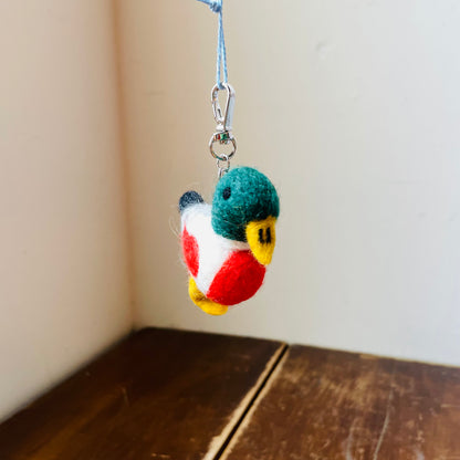Marley the Mallard Felt Keychain