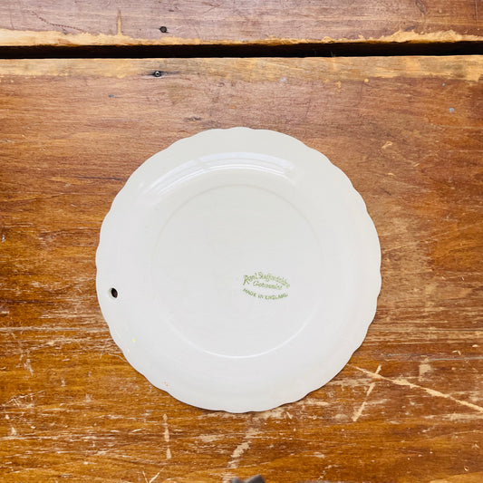 Pink Roof Royal Staffordshire Ceramics Hanging Plate- Vintage