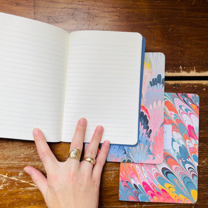 Marble Stitched Notebook Set of 3