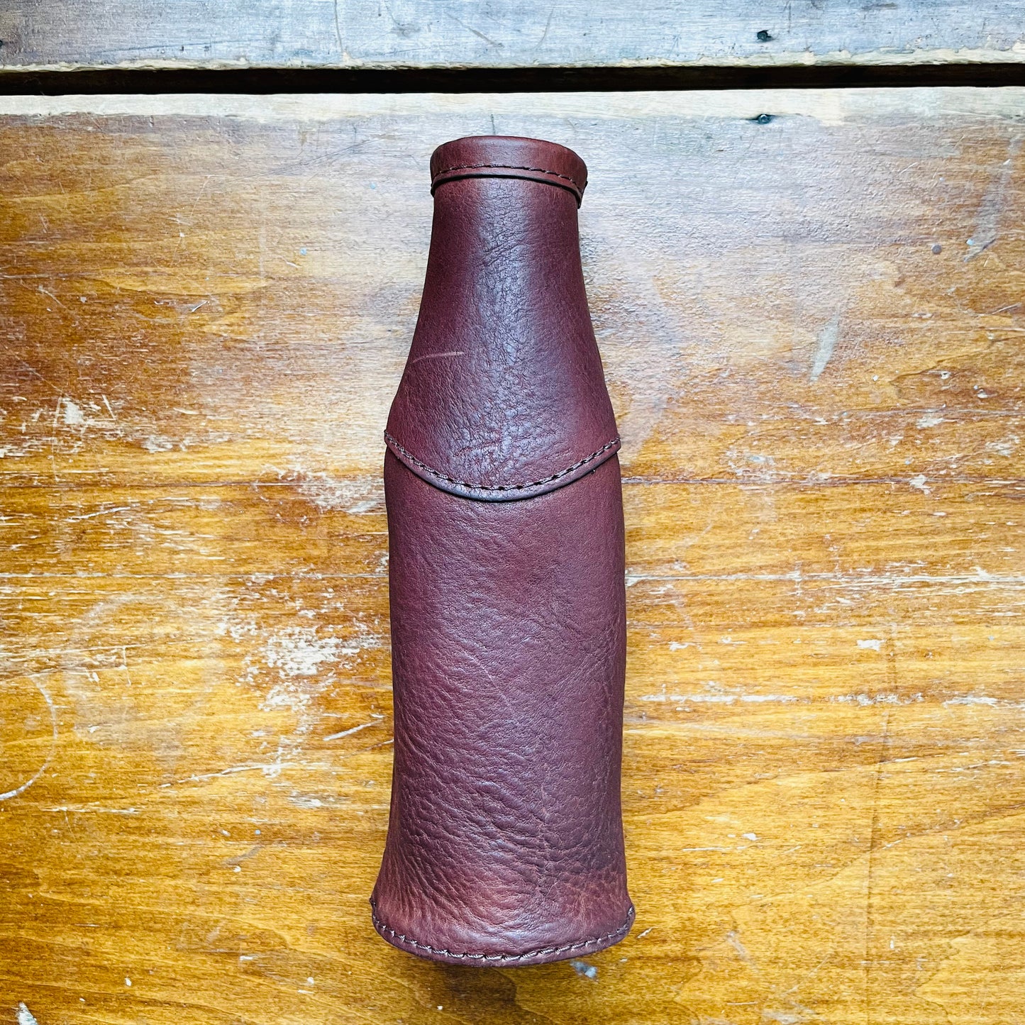 Campaign Leather Bottle Koozie