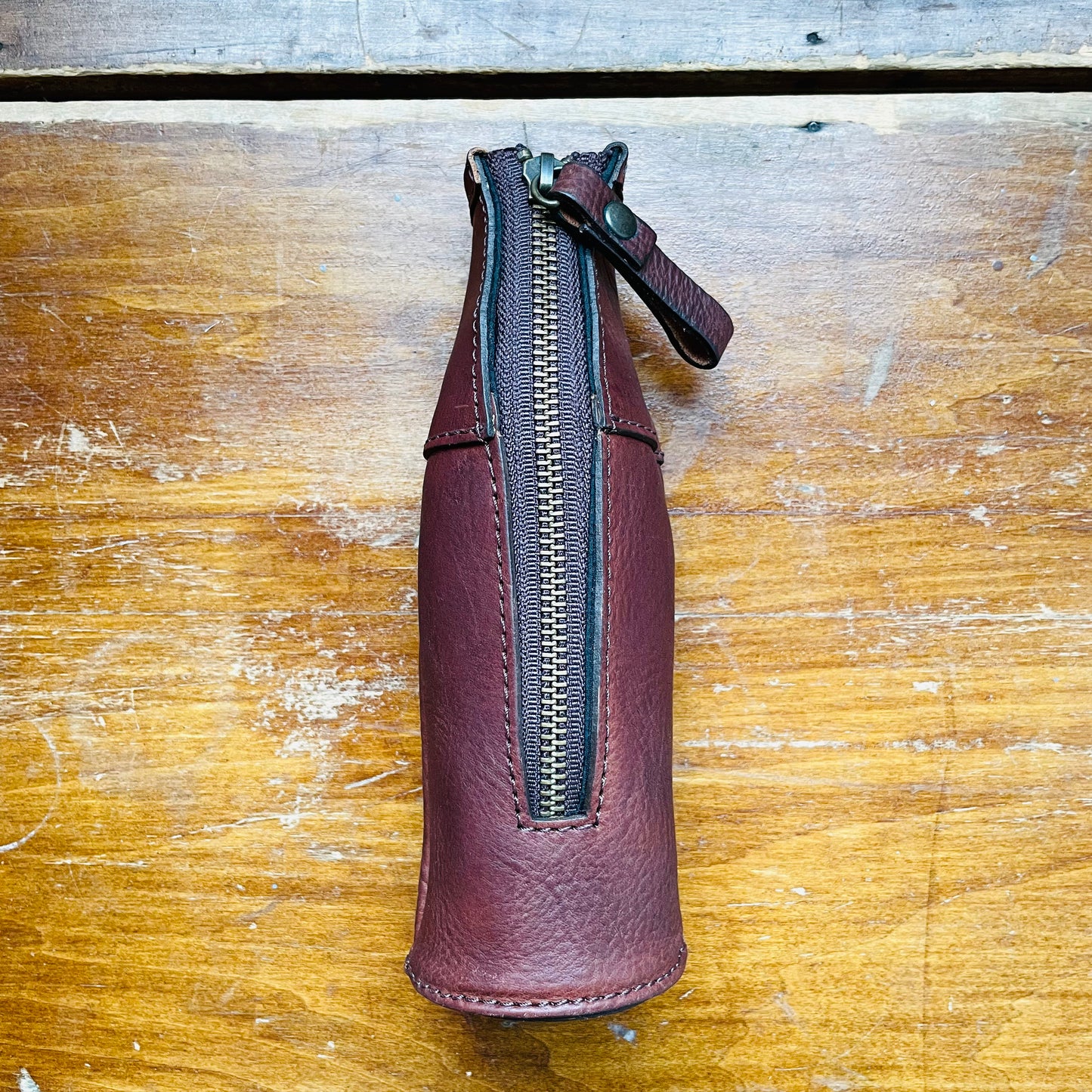 Campaign Leather Bottle Koozie