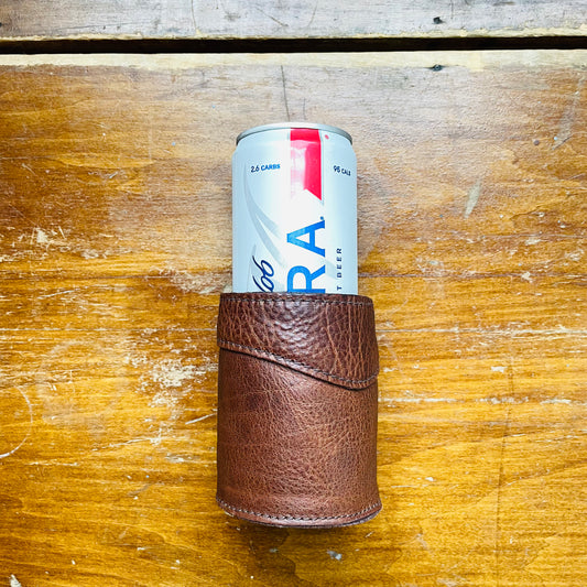 Campaign Leather Can Koozie