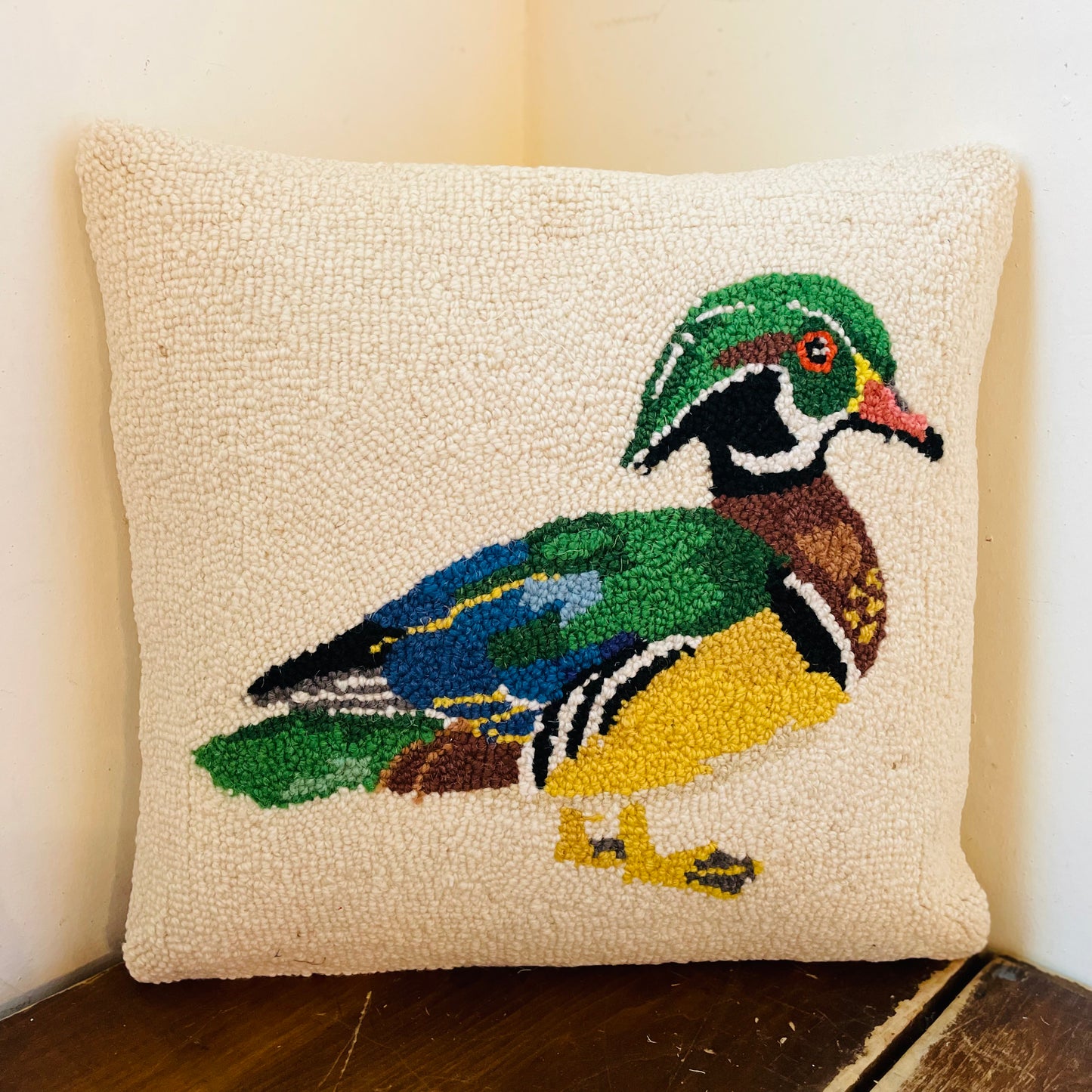 Wood Duck Hook Pillow