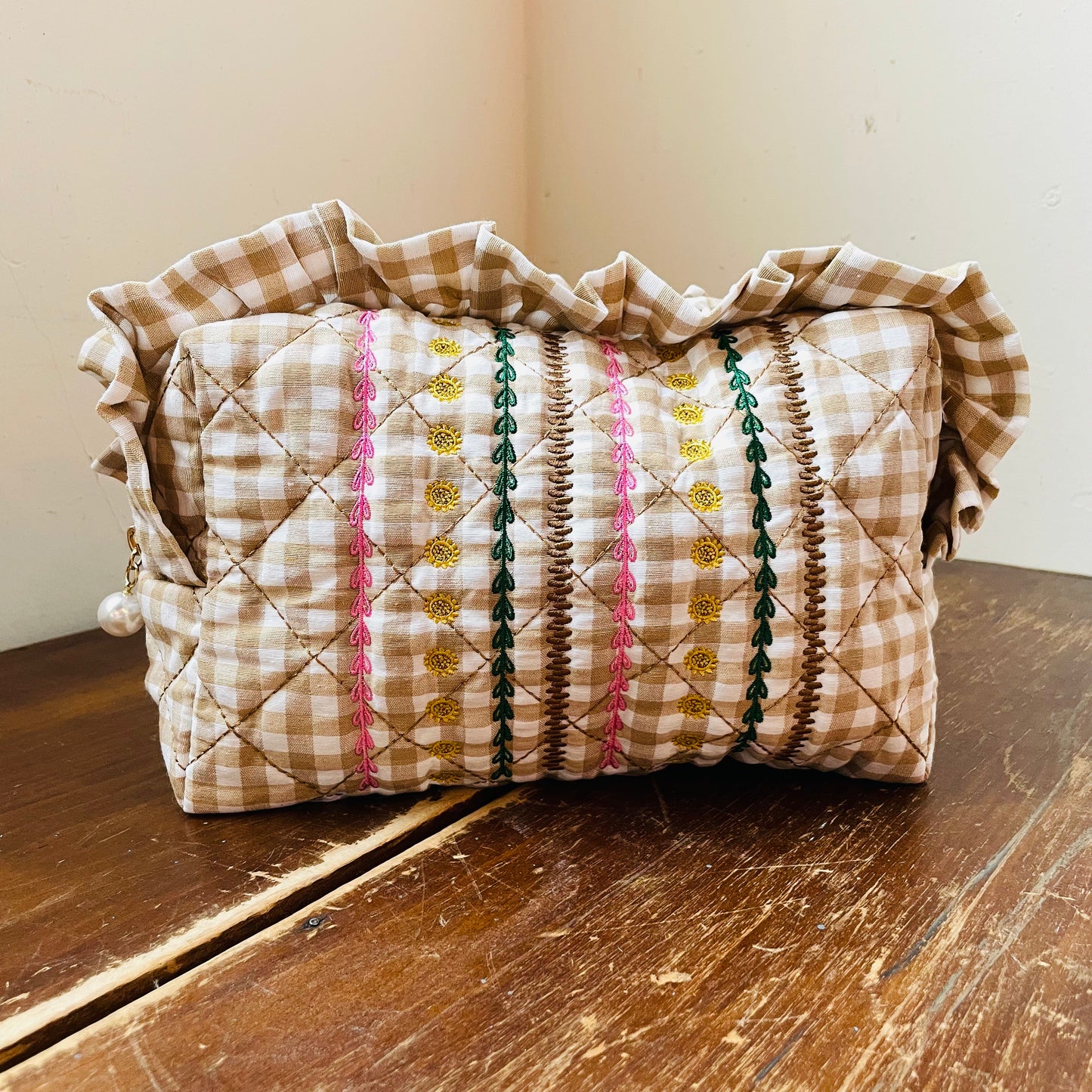 Sienna Quilted Large Zip Pouch