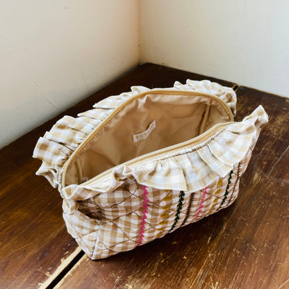 Sienna Quilted Large Zip Pouch