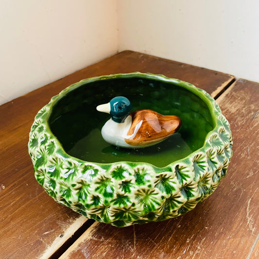 Floating Stoneware Mallard Drake