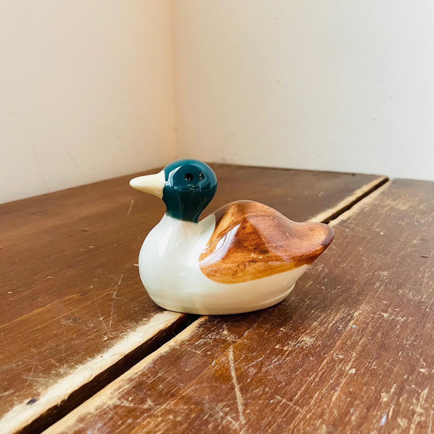 Floating Stoneware Mallard Drake