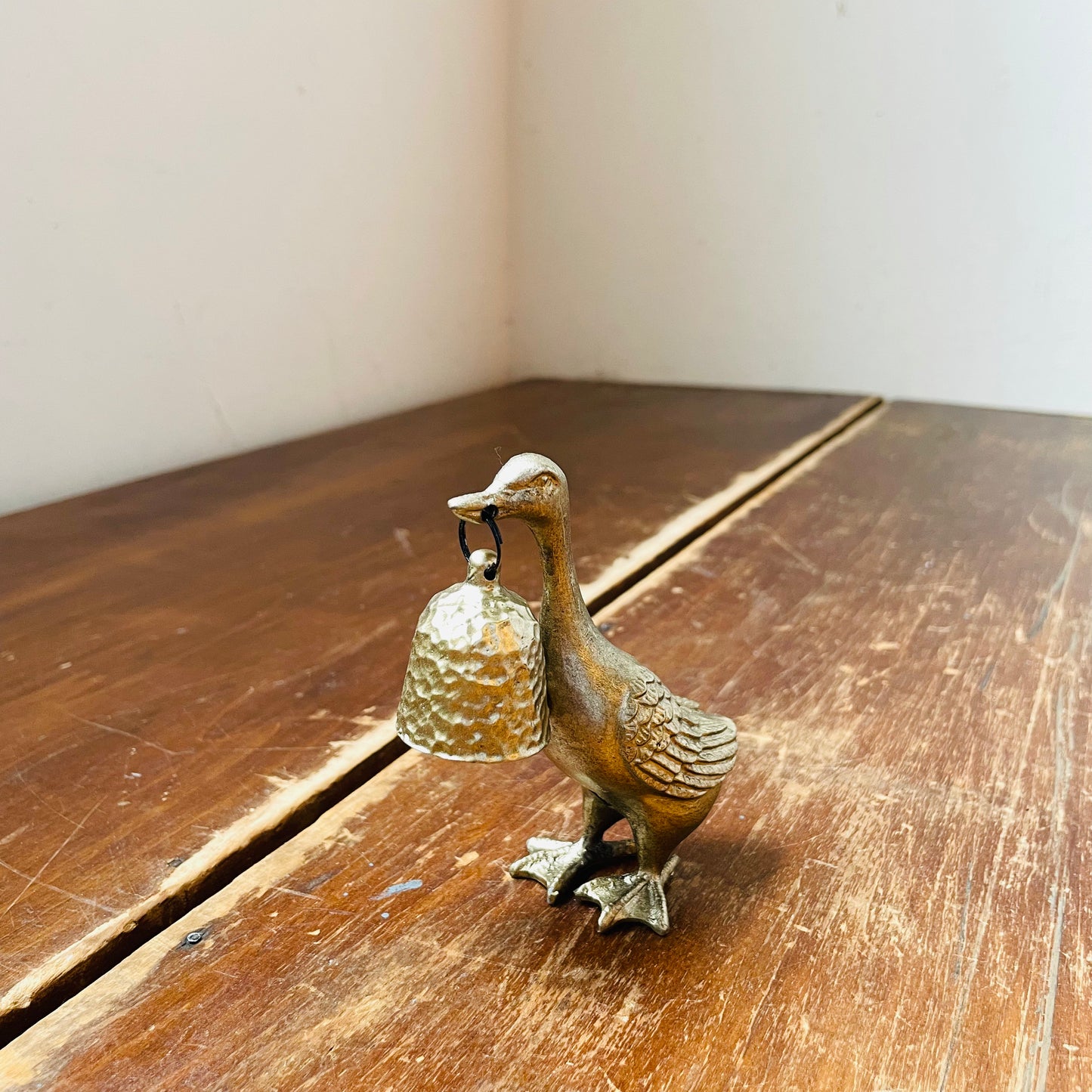 Golden Pewter Duck Candle Snuff