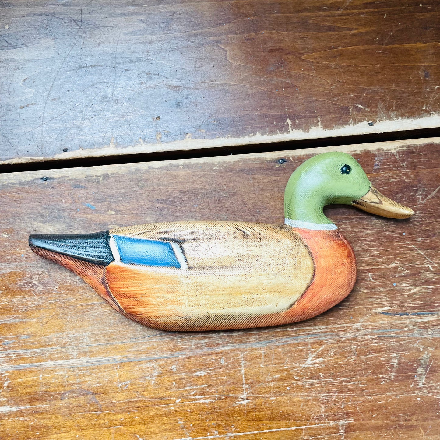 Hand-Painted Wooden Mallard Wall Decor