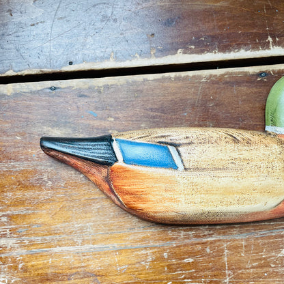 Hand-Painted Wooden Mallard Wall Decor