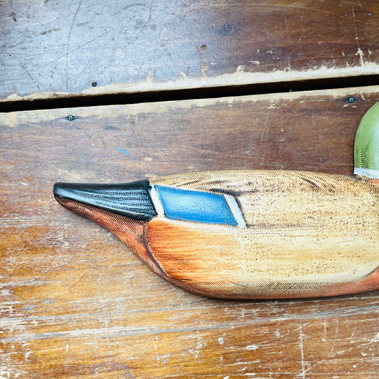 Hand-Painted Wooden Mallard Wall Decor