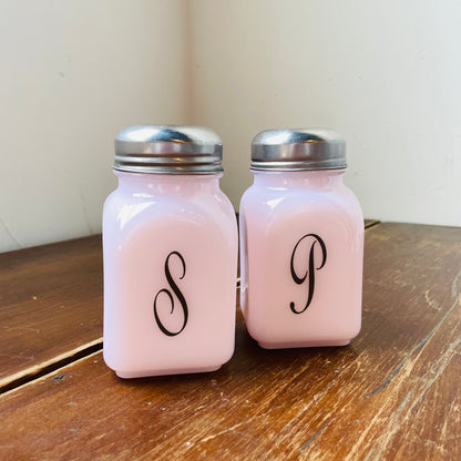 Monogram Salt & Pepper Shaker- Mosser Glass