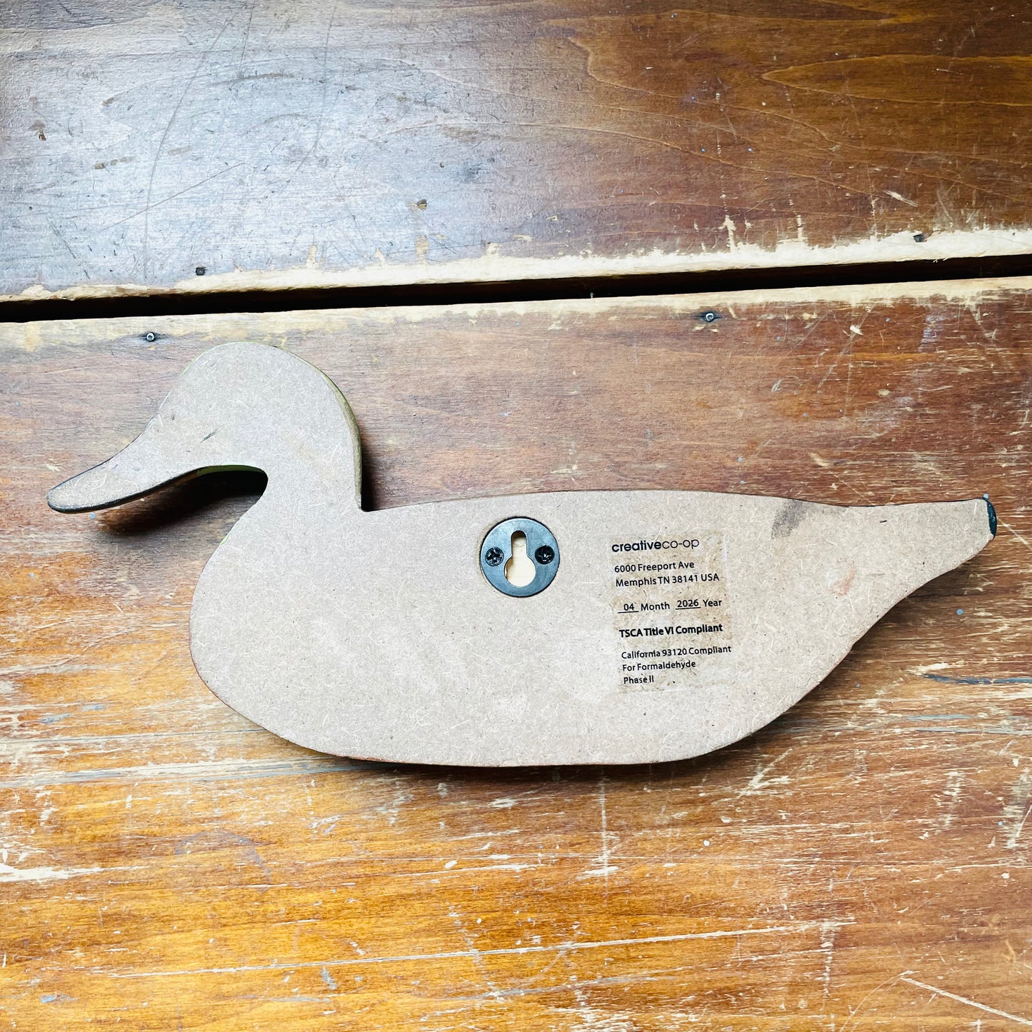 Hand-Painted Wooden Mallard Wall Decor