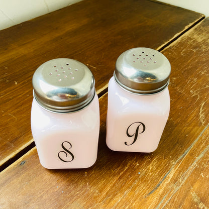 Monogram Salt & Pepper Shaker- Mosser Glass