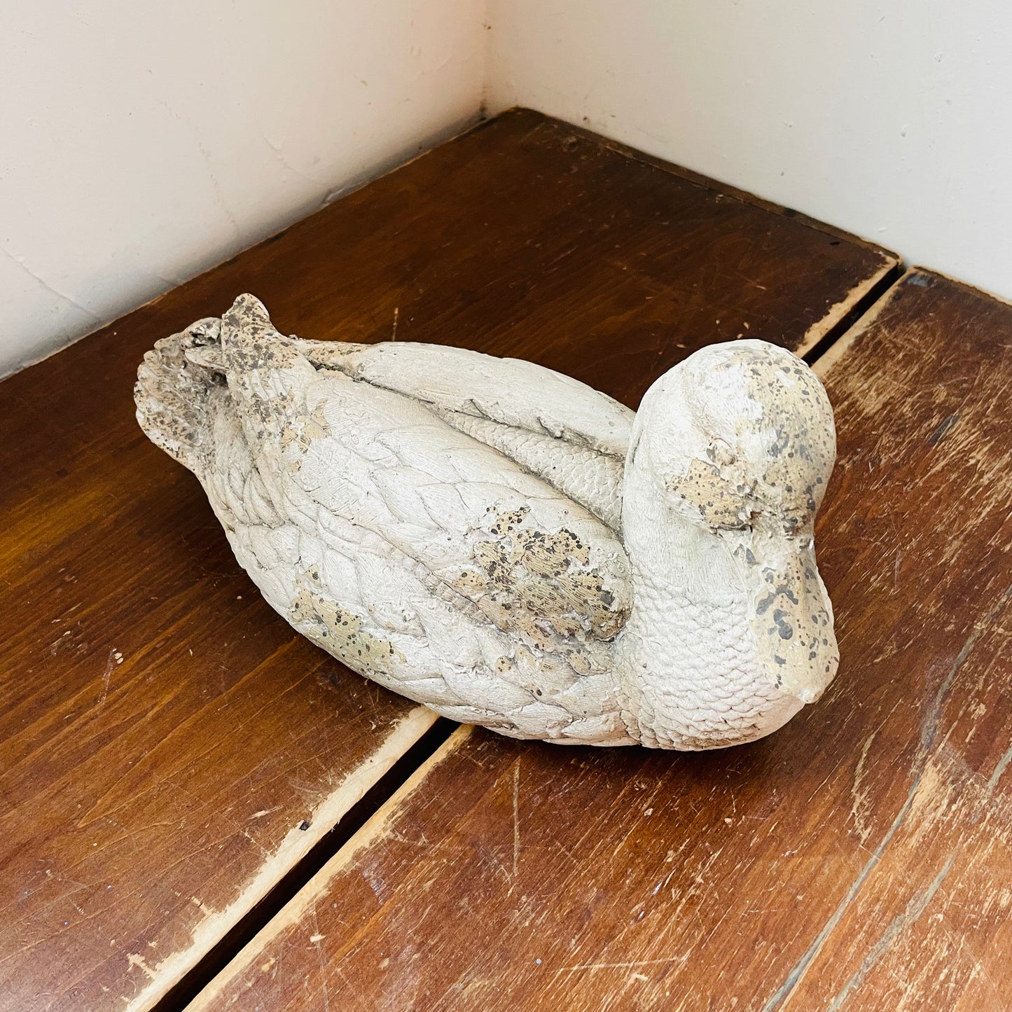 Heavily Distressed Resin Duck