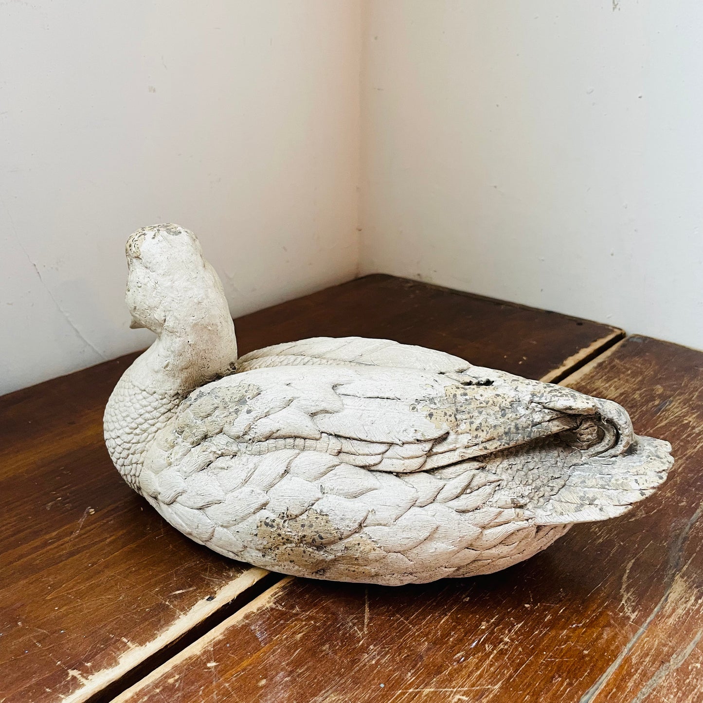 Heavily Distressed Resin Duck