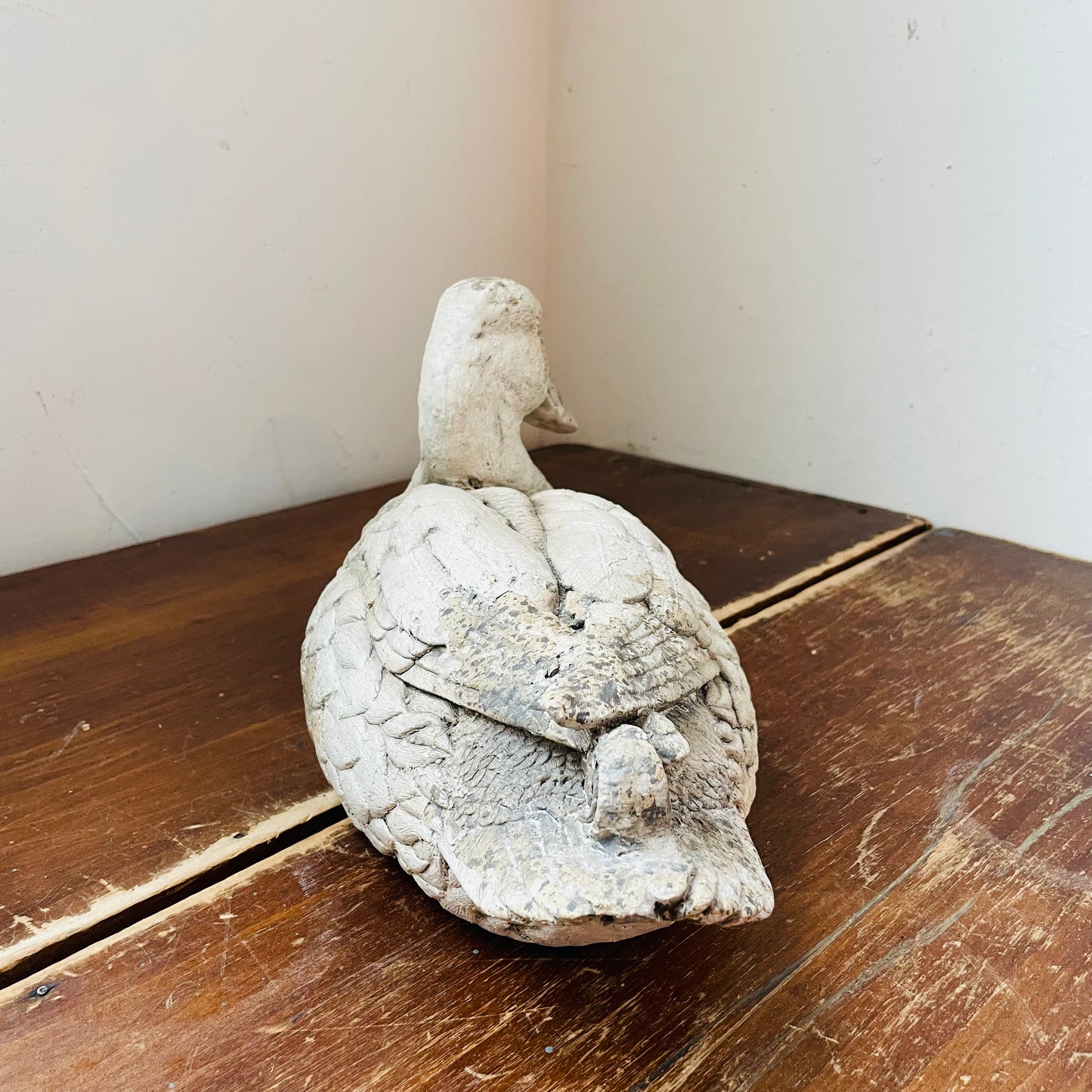 Heavily Distressed Resin Duck