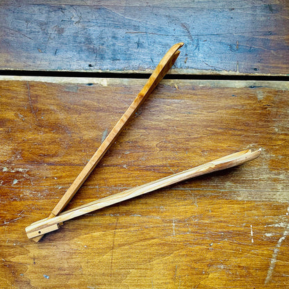 Olive Wood Flip Tongs