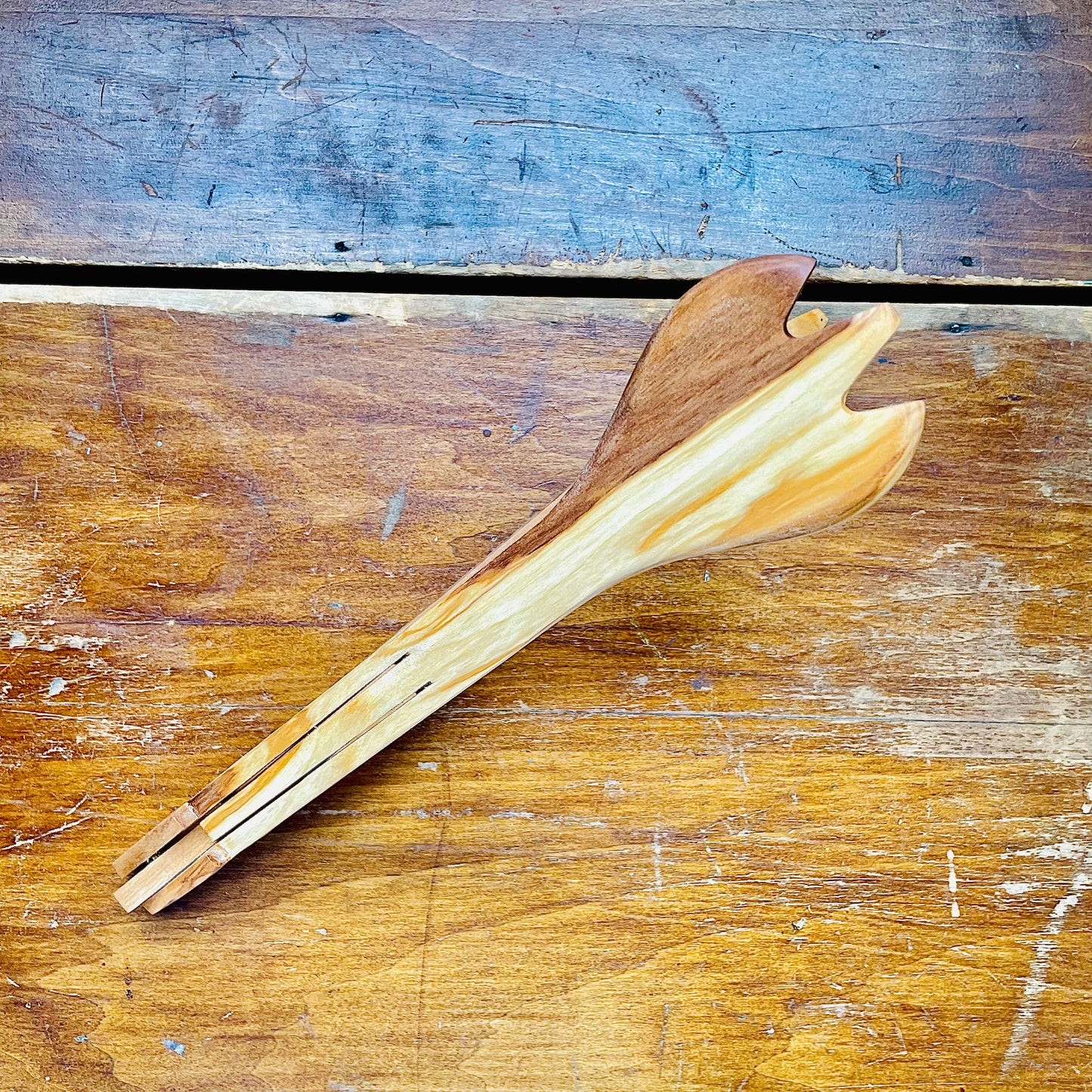 Olive Wood Flip Tongs