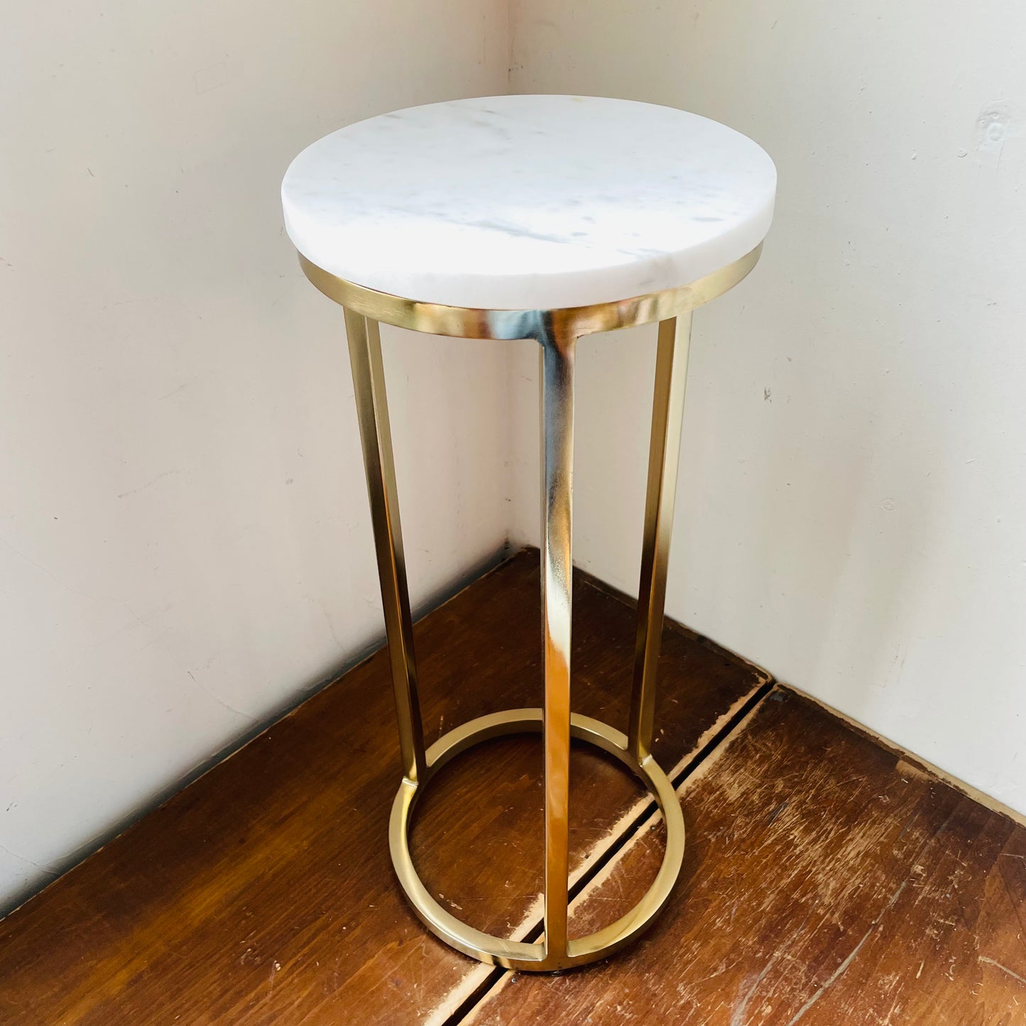 Marble & Metal Martini Table