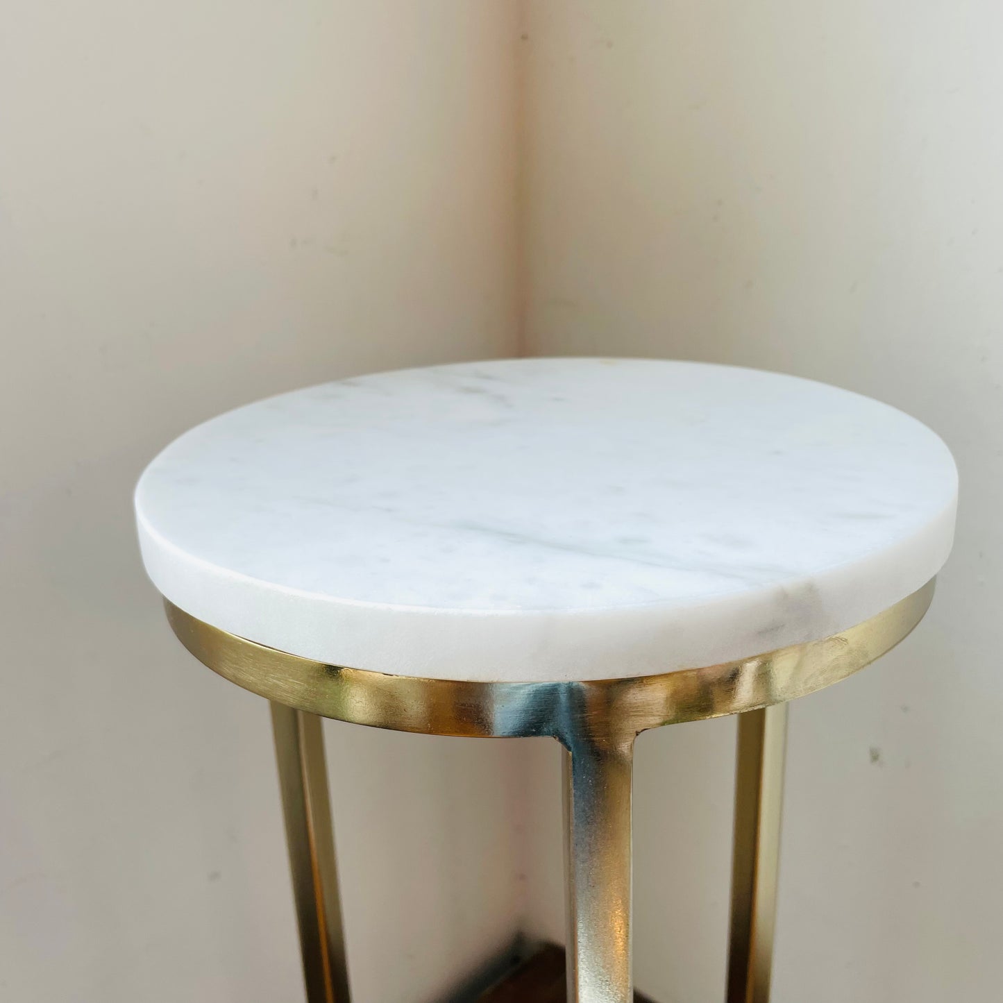 Marble & Metal Martini Table