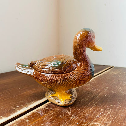 Hand-Painted Stoneware Mallard Hen