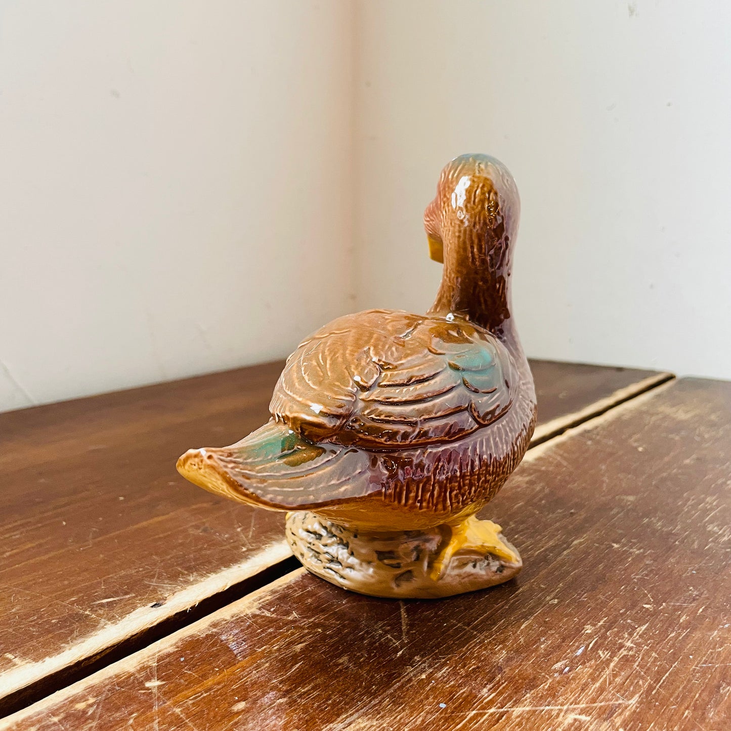 Hand-Painted Stoneware Mallard Hen