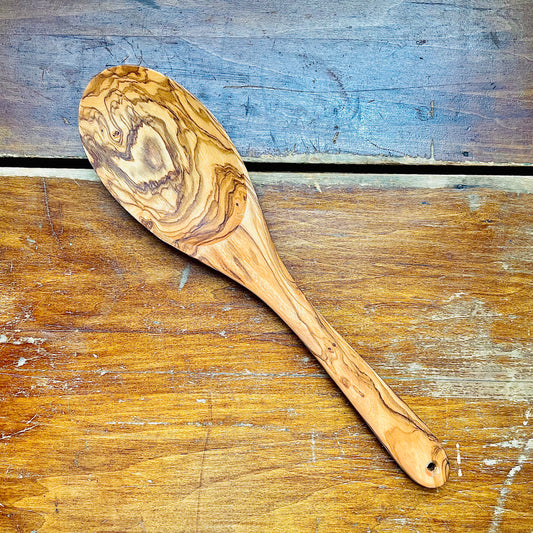 Olive Wood Oversized Serving Spoon