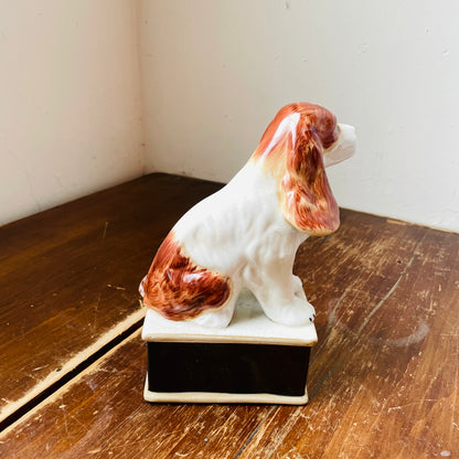 Hand-Painted Stoneware Vintage Reproduction Spaniel