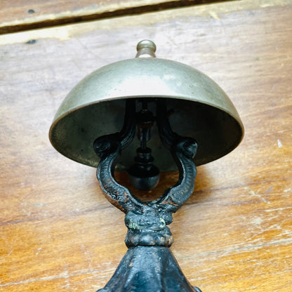 19th Century Cast Iron Hotel Service Bell- Antique