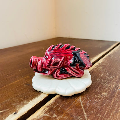 Ceramic Razorback Toothpick Holder- Vintage