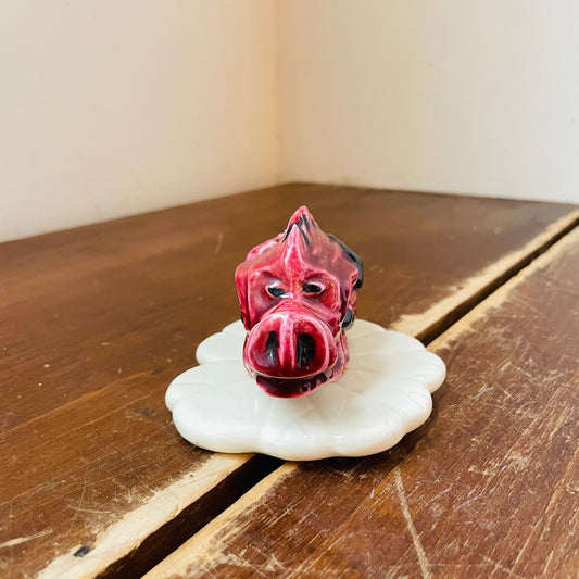 Ceramic Razorback Toothpick Holder- Vintage