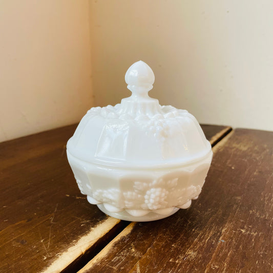 Westmoreland Milk Glass Candy Dish- Vintage