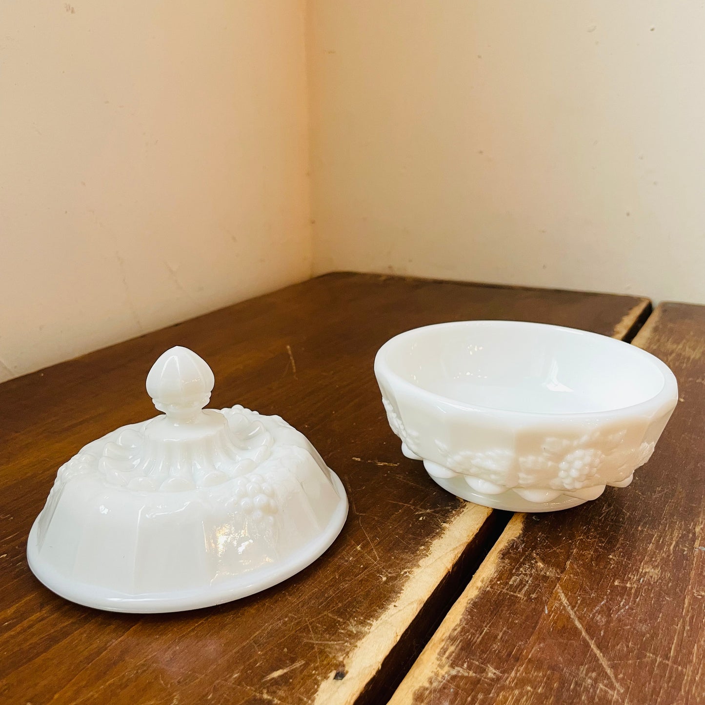 Westmoreland Milk Glass Candy Dish- Vintage