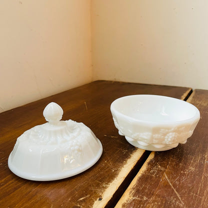 Westmoreland Milk Glass Candy Dish- Vintage