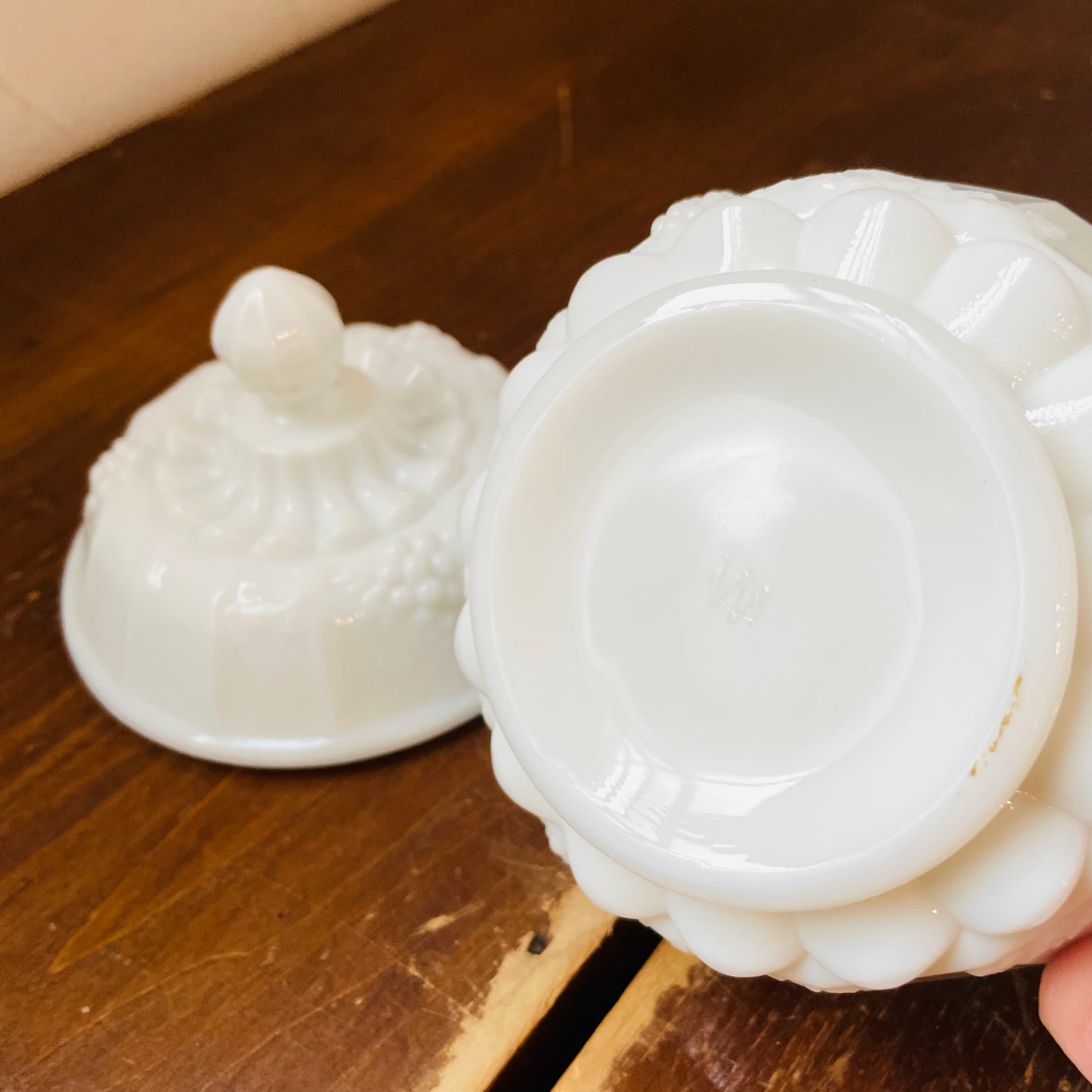 Westmoreland Milk Glass Candy Dish- Vintage