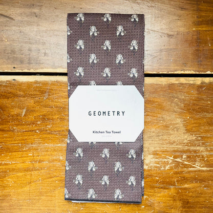 Brown Foraged Tea Towel