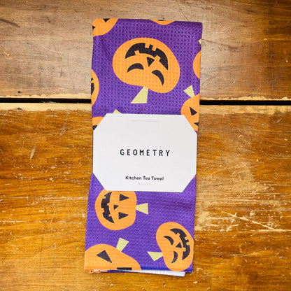Purple Gourd Gang Tea Towel