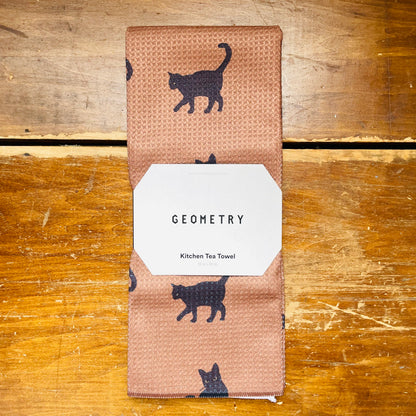 Witch's Cat Tea Towel