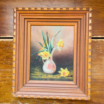 "Daffodils" by TLC Upchurch Original Oil Painting- Vintage