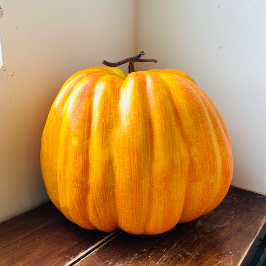 19" Orange & Yellow Speckled Pumpkin
