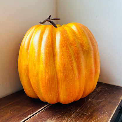 19" Orange & Yellow Speckled Pumpkin