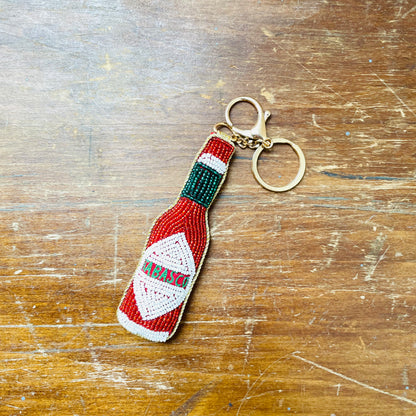 Tabasco Beaded Bag Charm