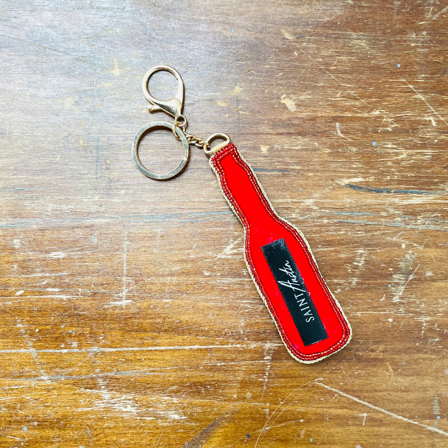 Tabasco Beaded Bag Charm