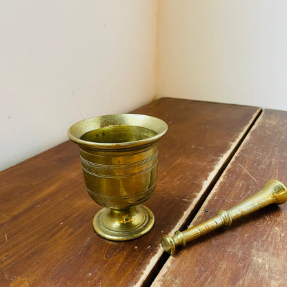 Brass Mortar & Pestle- Vintage