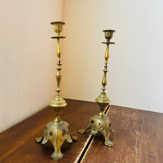 The Renee Ornate Candlestick Holders- Vintage