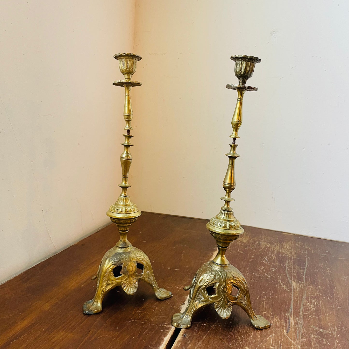 The Renee Ornate Candlestick Holders- Vintage